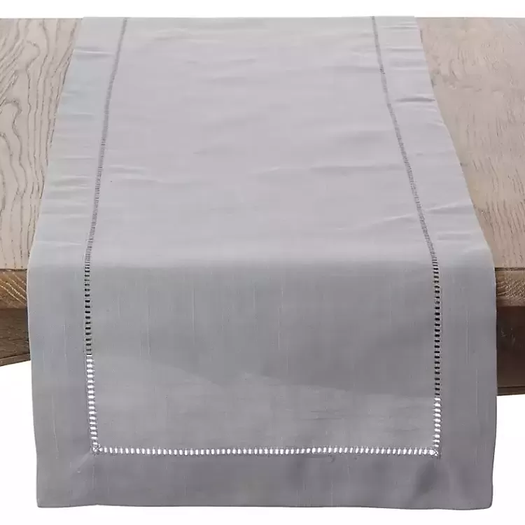 Classic Hemstitch Border Polyester Runner>Kirklands Home Store