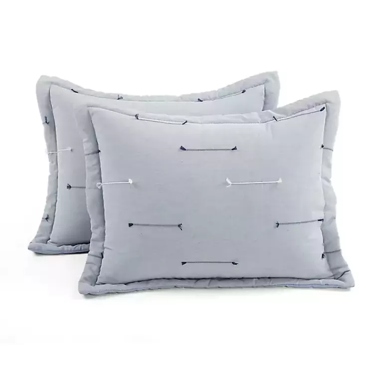 gray_clip_jacquard_pc_king_comforter_set_4.webp Clip Jacquard 3-pc. King Comforter Set>Kirklands Home Cheap