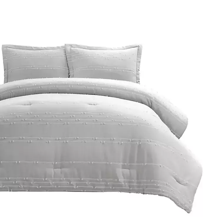 Clipped Stripe 3-pc. Cali King Comforter Set>Kirklands Home Fashion