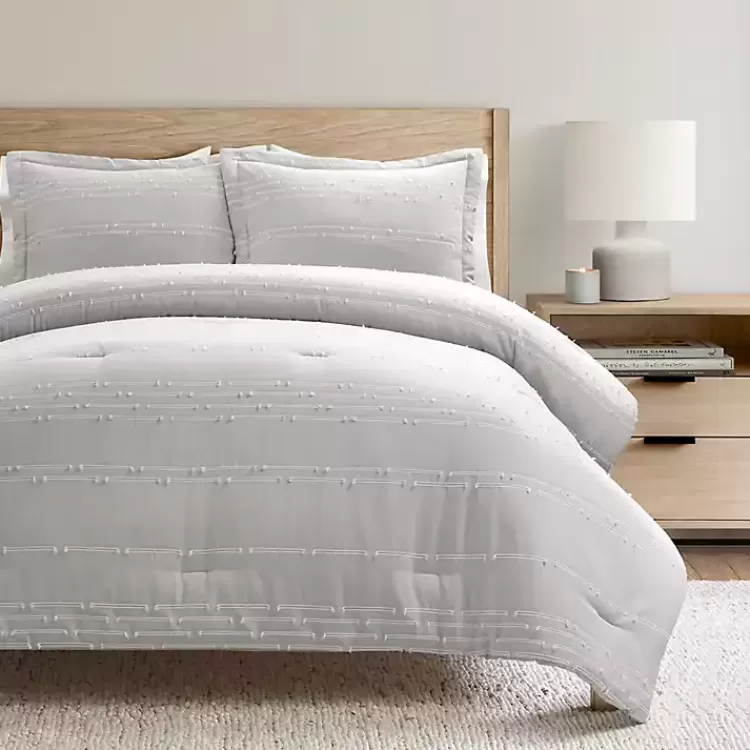 gray_clipped_stripe_pc_fullqueen_comforter_set_2.webp Clipped Stripe 3-pc. Full/Queen Comforter Set>Kirklands Home Sale