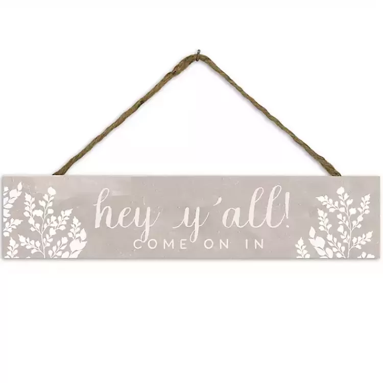 Come On In Botanical Wall Plaque>Kirklands Home New