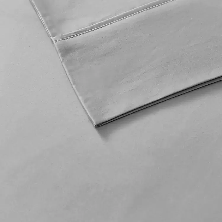 gray_cotton_blend_sateen_pc_queen_sheet_set_2.webp Cotton Blend Sateen 6-pc. Queen Sheet Set>Kirklands Home Shop