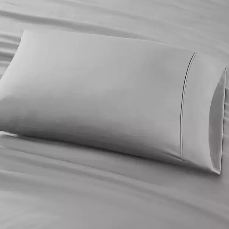 gray_cotton_blend_sateen_pc_queen_sheet_set_4.webp Cotton Blend Sateen 6-pc. Queen Sheet Set>Kirklands Home Shop