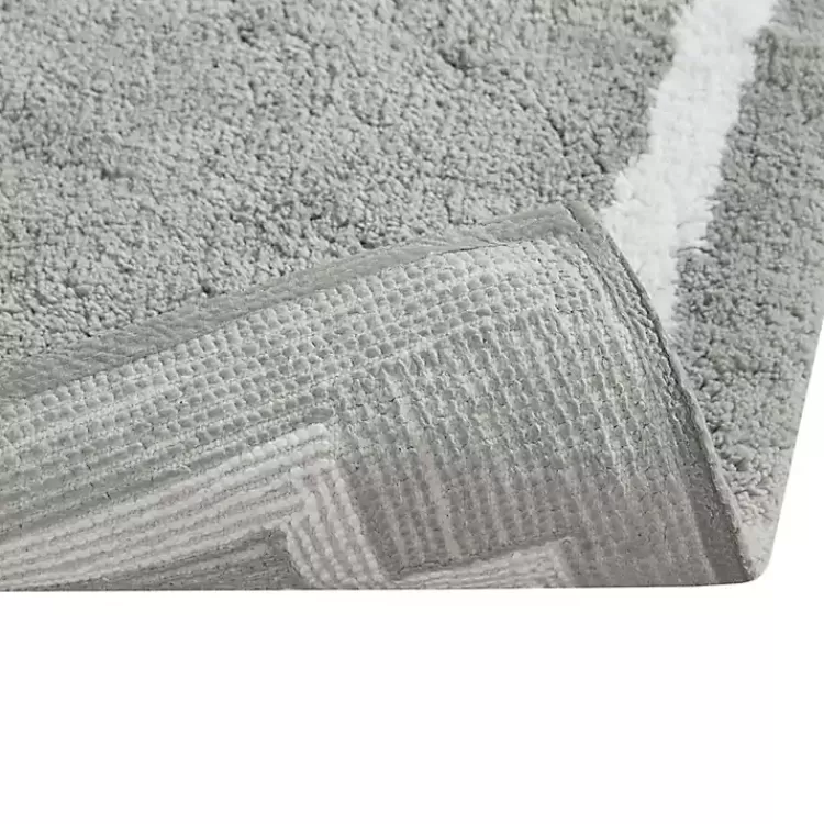 gray_cotton_tufted_bath_mat_with_border__in_3.webp Cotton Tufted Bath Mat with Border, 40 in.>Kirklands Home Discount