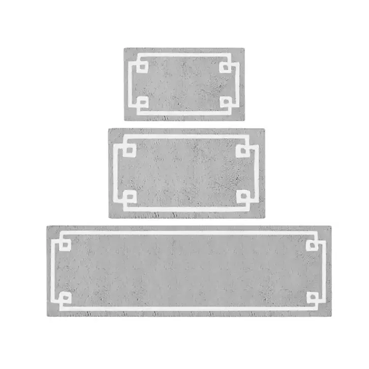 gray_cotton_tufted_bath_mat_with_border__in_4.webp Cotton Tufted Bath Mat with Border, 40 in.>Kirklands Home Discount