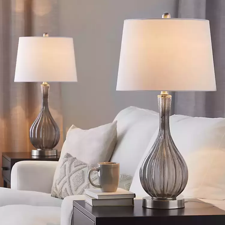 gray_crackle_glass_teardrop_table_lamps_set_of__6.webp Crackle Glass Teardrop Table Lamps, Set of 2>Kirklands Home Fashion