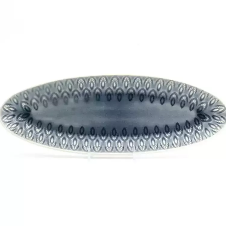 Crackle Glaze Peacock Appetizer Platter>Kirklands Home Online