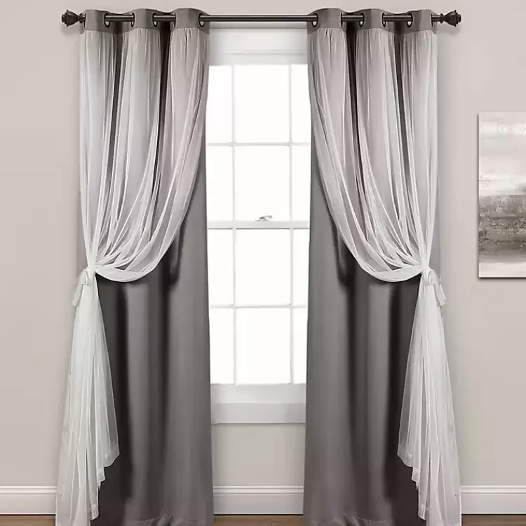 gray_curtain_panel_set_with_overlay__in_2-1.webp Curtain Panel Set with Overlay, 95 in.>Kirklands Home Hot