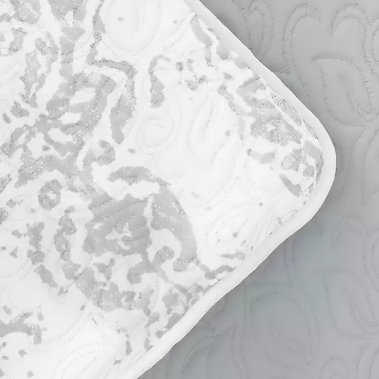 gray_damask_reversible_pc_king_quilt_set_3.webp Gray Damask Reversible 3-pc. King Quilt Set>Kirklands Home Discount