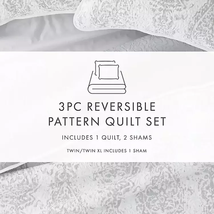 gray_damask_reversible_pc_queen_quilt_set_8.webp Gray Damask Reversible 3-pc. Queen Quilt Set>Kirklands Home New