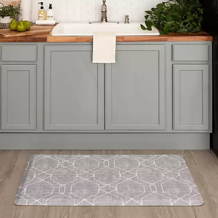 gray_diamond_cushioned_kitchen_mat_2.webp Diamond Cushioned Kitchen Mat>Kirklands Home Clearance