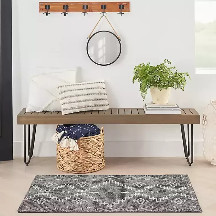 gray_distressed_geo_markings_accent_rug_x_6.webp Gray Distressed Geo Markings Accent Rug, 2x3>Kirklands Home Sale