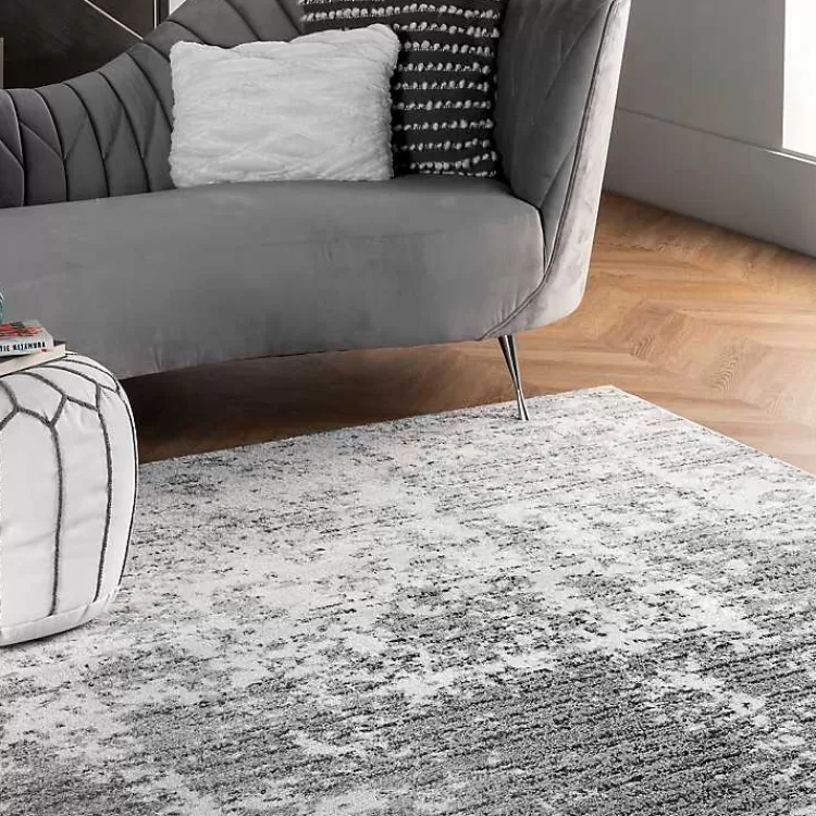 gray_distressed_power_loomed_area_rug_x_4.webp Gray Distressed Power Loomed Area Rug, 8x12>Kirklands Home Cheap