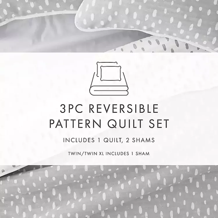 gray_dotted_reversible_pc_twin_quilt_set_8.webp Gray Dotted Reversible 2-pc. Twin Quilt Set>Kirklands Home Cheap