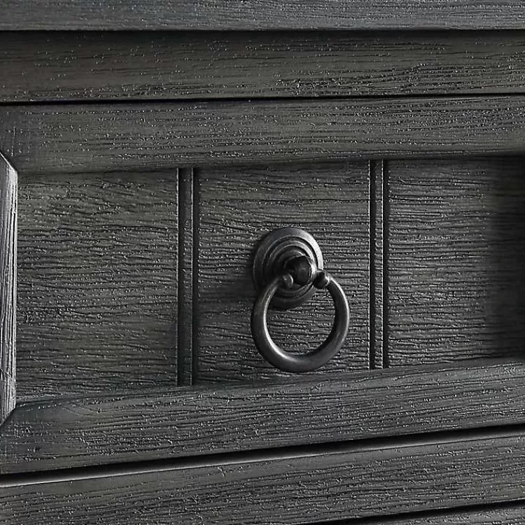 gray_drawer_turned_legs_accent_table_7.webp 3-Drawer Turned Legs Accent Table>Kirklands Home Clearance