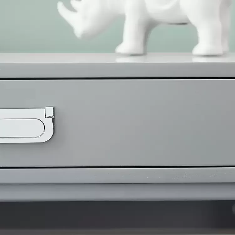 gray_drawer_xframe_desk_3.webp 2-Drawer X-Frame Desk>Kirklands Home Fashion