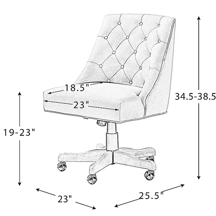 gray_dylan_upholstered_office_chair_8.webp Dylan Upholstered Office Chair>Kirklands Home Clearance