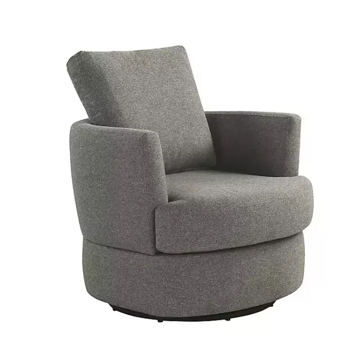 gray_elmhurst_swivel_accent_chair_2.webp Elmhurst Swivel Accent Chair>Kirklands Home Best