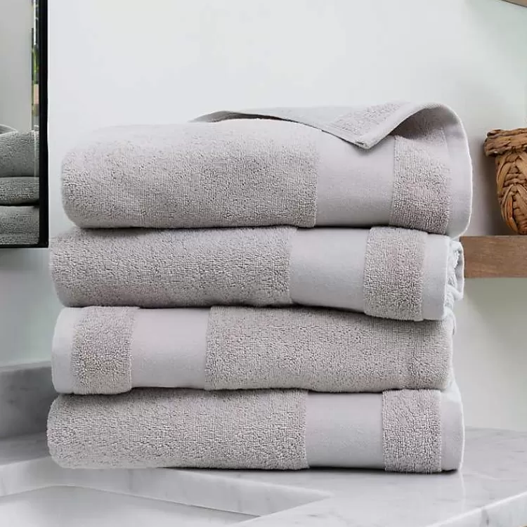 Essential Cotton Bath Towels, Set of 4>Kirklands Home Clearance