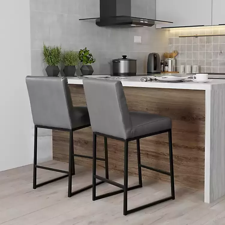 Faux Leather Armless Counter Stool>Kirklands Home Cheap