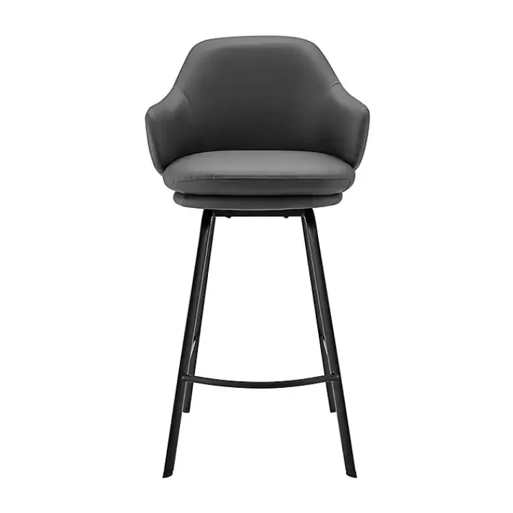 Faux Leather Brigden Swivel Counter Stool>Kirklands Home Online