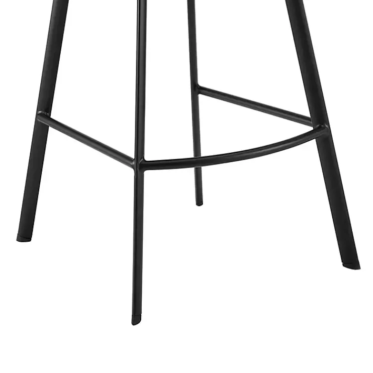 gray_faux_leather_brigden_swivel_counter_stool_4.webp Faux Leather Brigden Swivel Counter Stool>Kirklands Home Online
