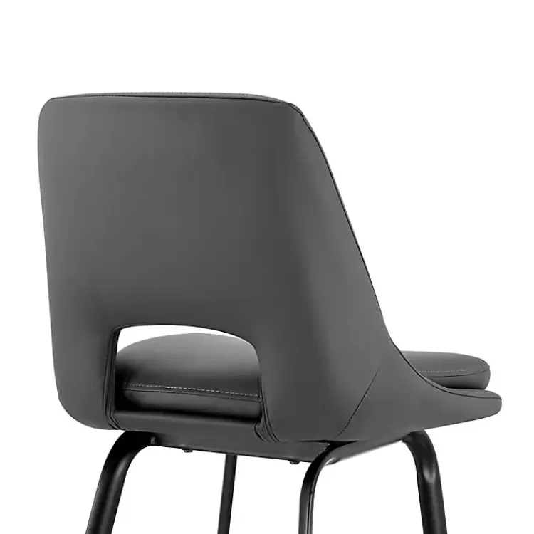 gray_faux_leather_carise_swivel_counter_stool_6.webp Faux Leather Carise Swivel Counter Stool>Kirklands Home Best Sale