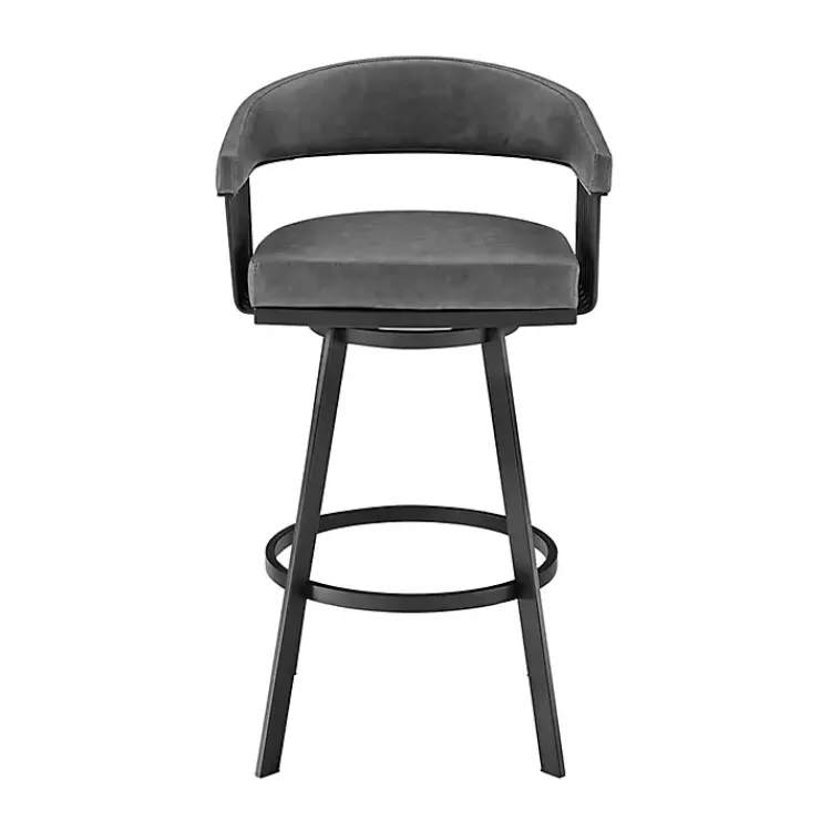 Faux Leather Chelsea Swivel Bar Stool>Kirklands Home Hot