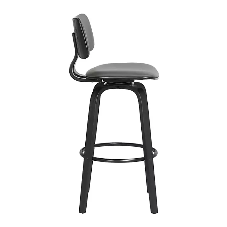 Faux Leather Pico Swivel Counter Stool>Kirklands Home Hot