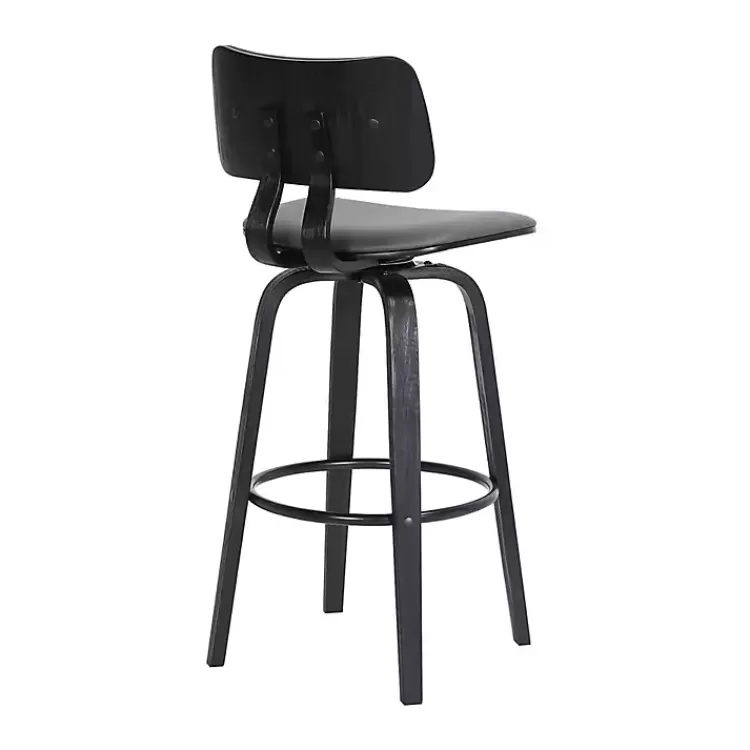 gray_faux_leather_pico_swivel_counter_stool_3.webp Faux Leather Pico Swivel Counter Stool>Kirklands Home Hot