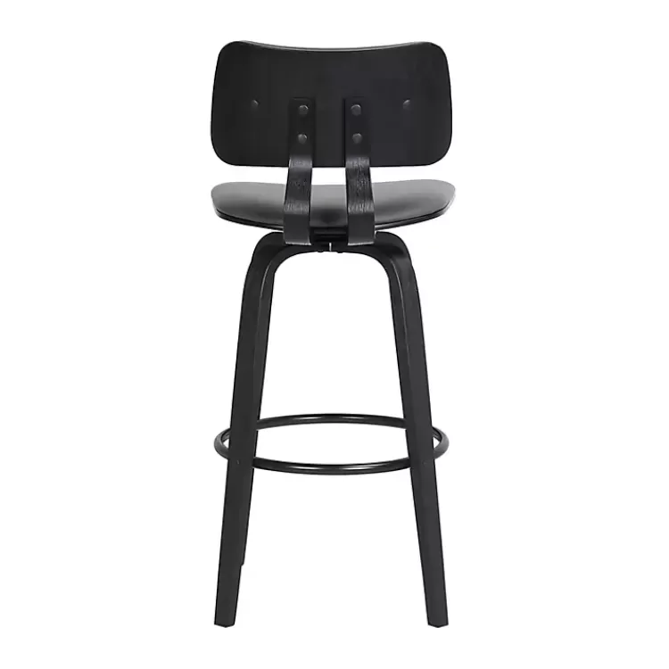 gray_faux_leather_pico_swivel_counter_stool_4.webp Faux Leather Pico Swivel Counter Stool>Kirklands Home Hot