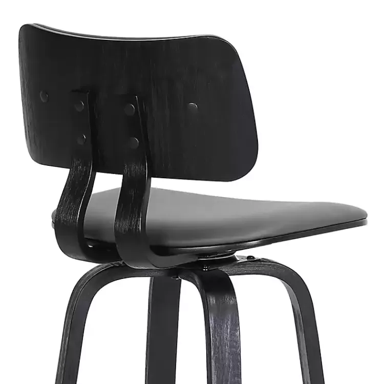gray_faux_leather_pico_swivel_counter_stool_6.webp Faux Leather Pico Swivel Counter Stool>Kirklands Home Hot