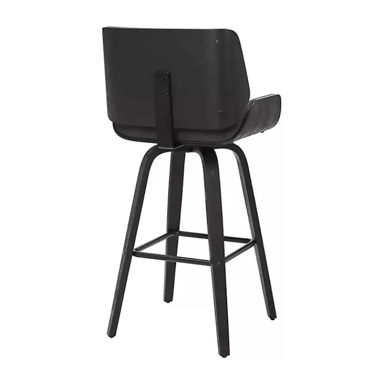gray_faux_leather_tyler_swivel_bar_stool_3.webp Faux Leather Tyler Swivel Bar Stool>Kirklands Home Sale