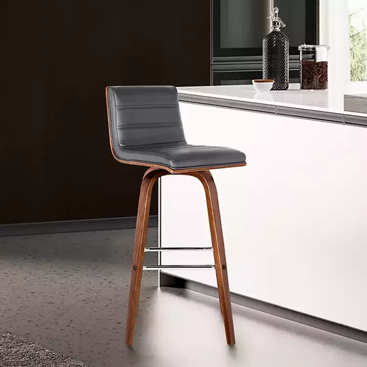 gray_faux_leather_vienna_swivel_counter_stool_7.webp Faux Leather Vienna Swivel Counter Stool>Kirklands Home Sale