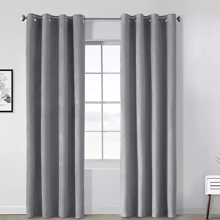 Faux Suede Blackout Curtain Panel, 108 in.>Kirklands Home New