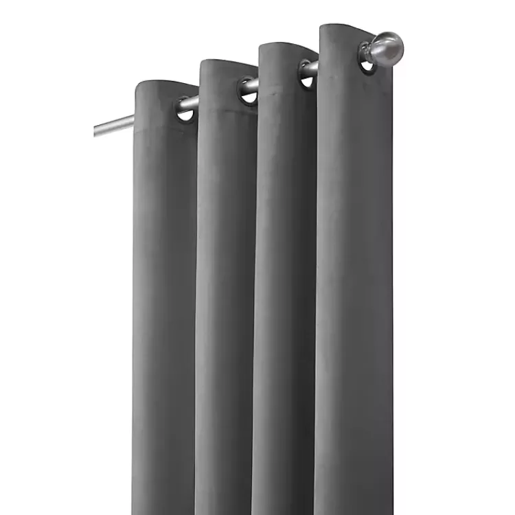 gray_faux_suede_blackout_curtain_panel__in_3-2.webp Faux Suede Blackout Curtain Panel, 63 in.>Kirklands Home Outlet