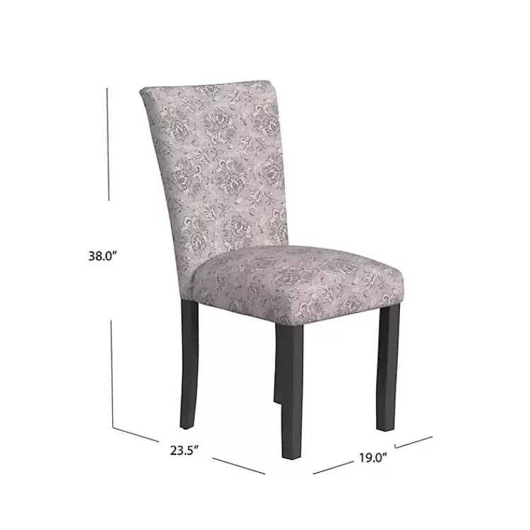 gray_floral_parsons_dining_chairs_set_of__5.webp Floral Parsons Dining Chairs, Set of 2>Kirklands Home Cheap