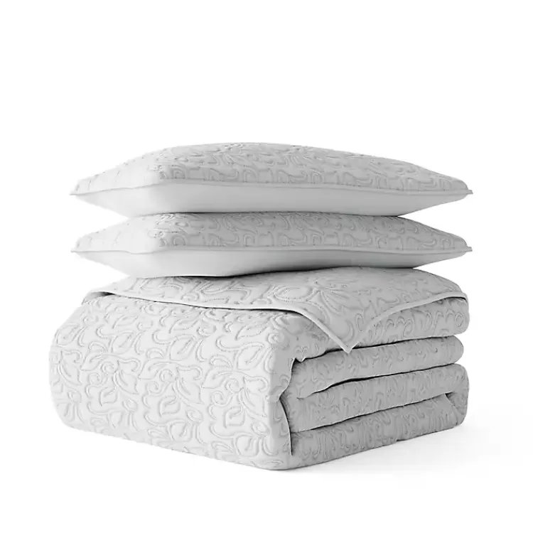 Floral Stitch 3-pc. King Quilt Set>Kirklands Home Hot