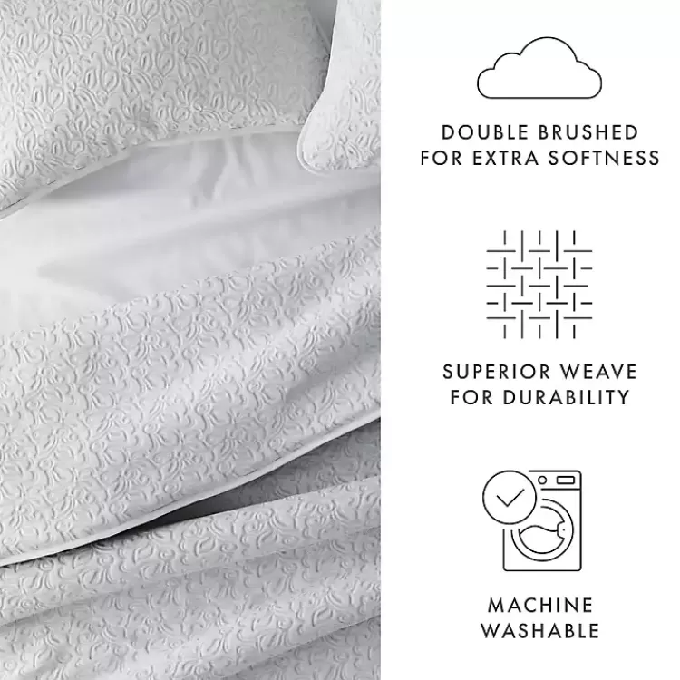 gray_floral_stitch_pc_queen_quilt_set_5.webp Floral Stitch 3-pc. Queen Quilt Set>Kirklands Home Best Sale