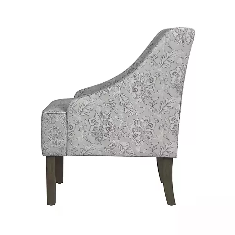 gray_floral_swoop_accent_chair_2.webp Floral Swoop Accent Chair>Kirklands Home Shop