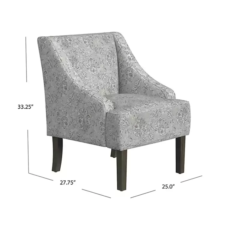 gray_floral_swoop_accent_chair_5.webp Floral Swoop Accent Chair>Kirklands Home Shop