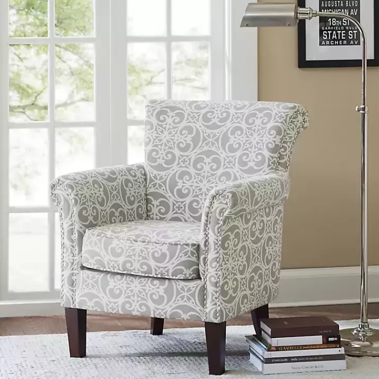 gray_fretwork_accent_club_chair_2.webp Fretwork Accent Club Chair>Kirklands Home Hot