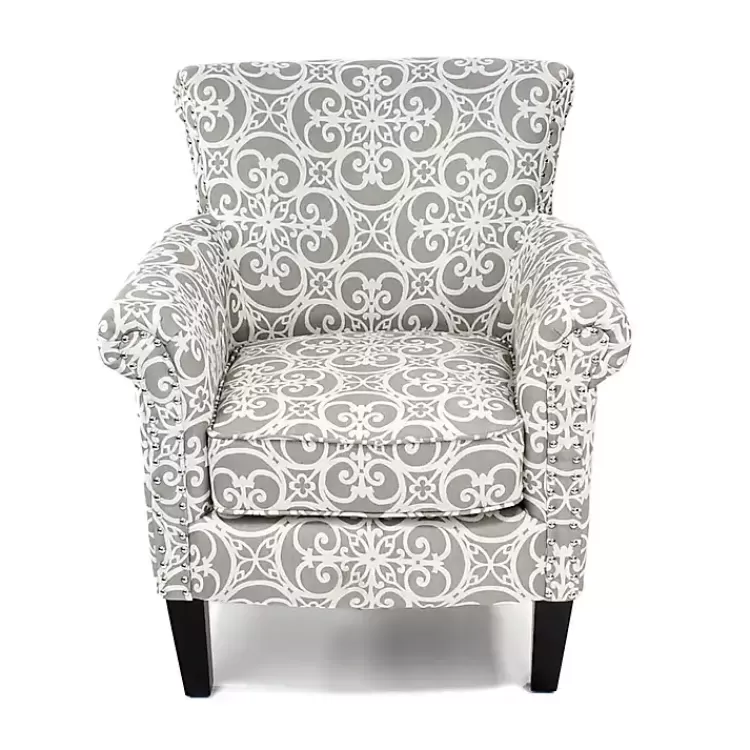 gray_fretwork_accent_club_chair_3.webp Fretwork Accent Club Chair>Kirklands Home Hot