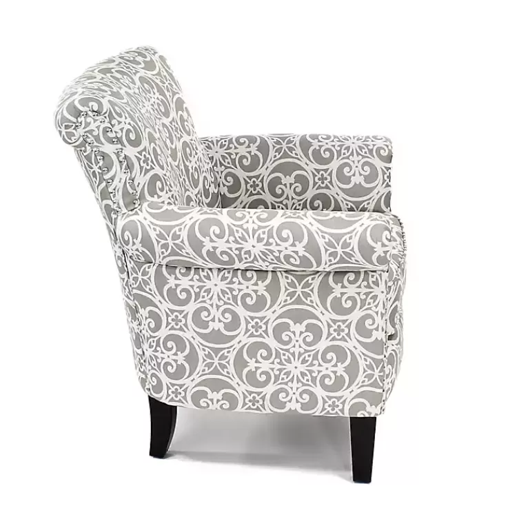 gray_fretwork_accent_club_chair_4.webp Fretwork Accent Club Chair>Kirklands Home Hot