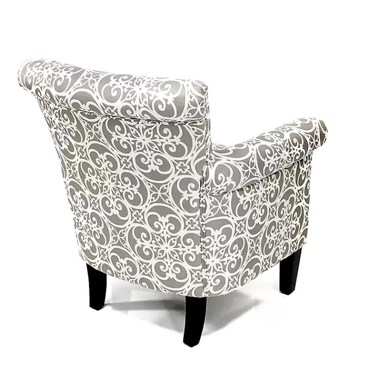 gray_fretwork_accent_club_chair_5.webp Fretwork Accent Club Chair>Kirklands Home Hot