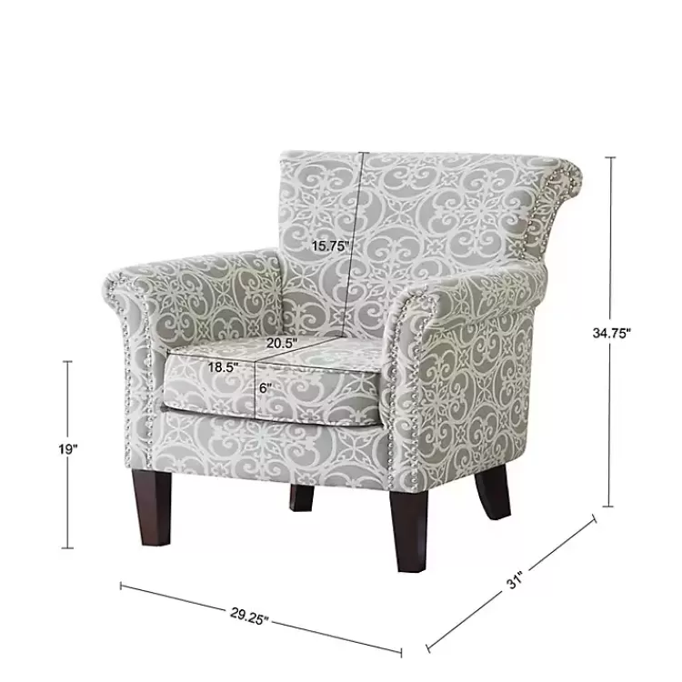 gray_fretwork_accent_club_chair_6.webp Fretwork Accent Club Chair>Kirklands Home Hot