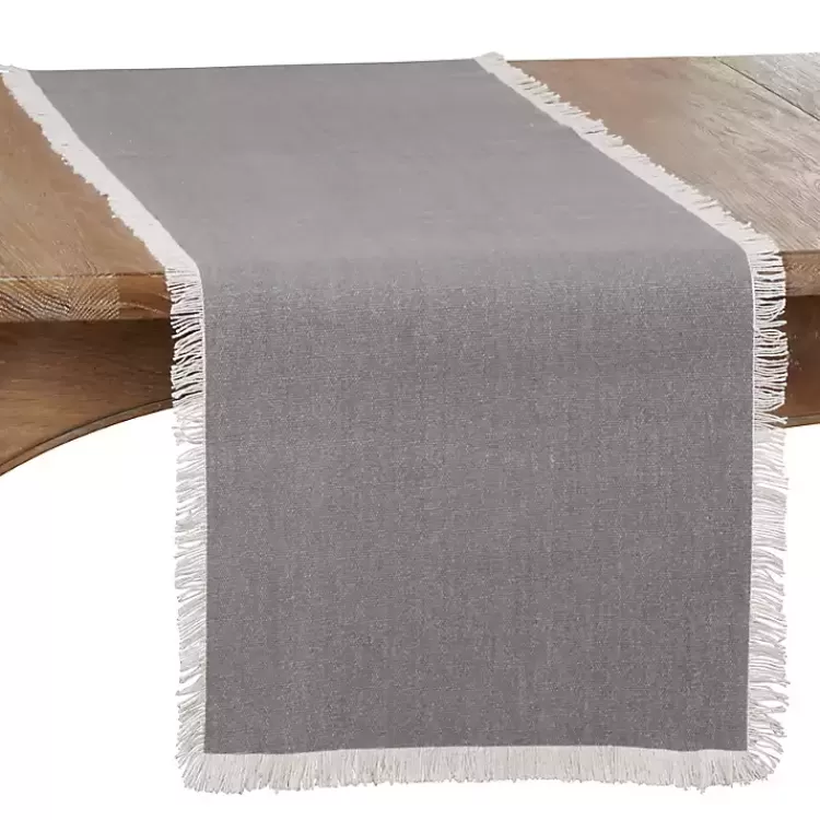 Fringe Border Table Runner, 72 in.>Kirklands Home Best Sale