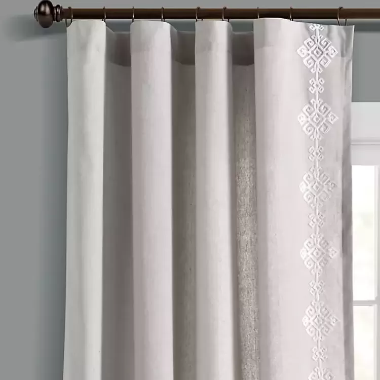 Geometric Border Curtain Panel, 84 in.>Kirklands Home Fashion