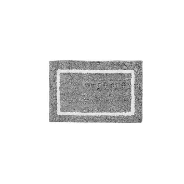 Gray Geometric Pattern Reversible Bath Mat, 34 in.>Kirklands Home Best
