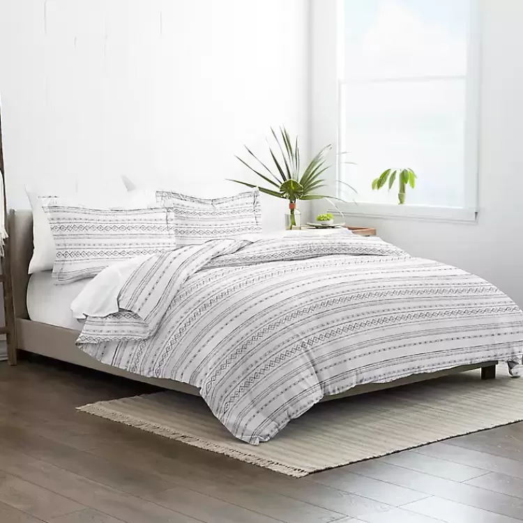 gray_geometric_pc_twin_duvet_cover_set_3.webp Gray Geometric 2-Pc. Twin Duvet Cover Set>Kirklands Home Online